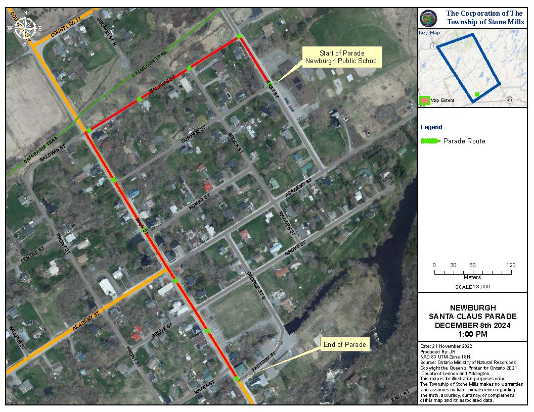 map of parade route